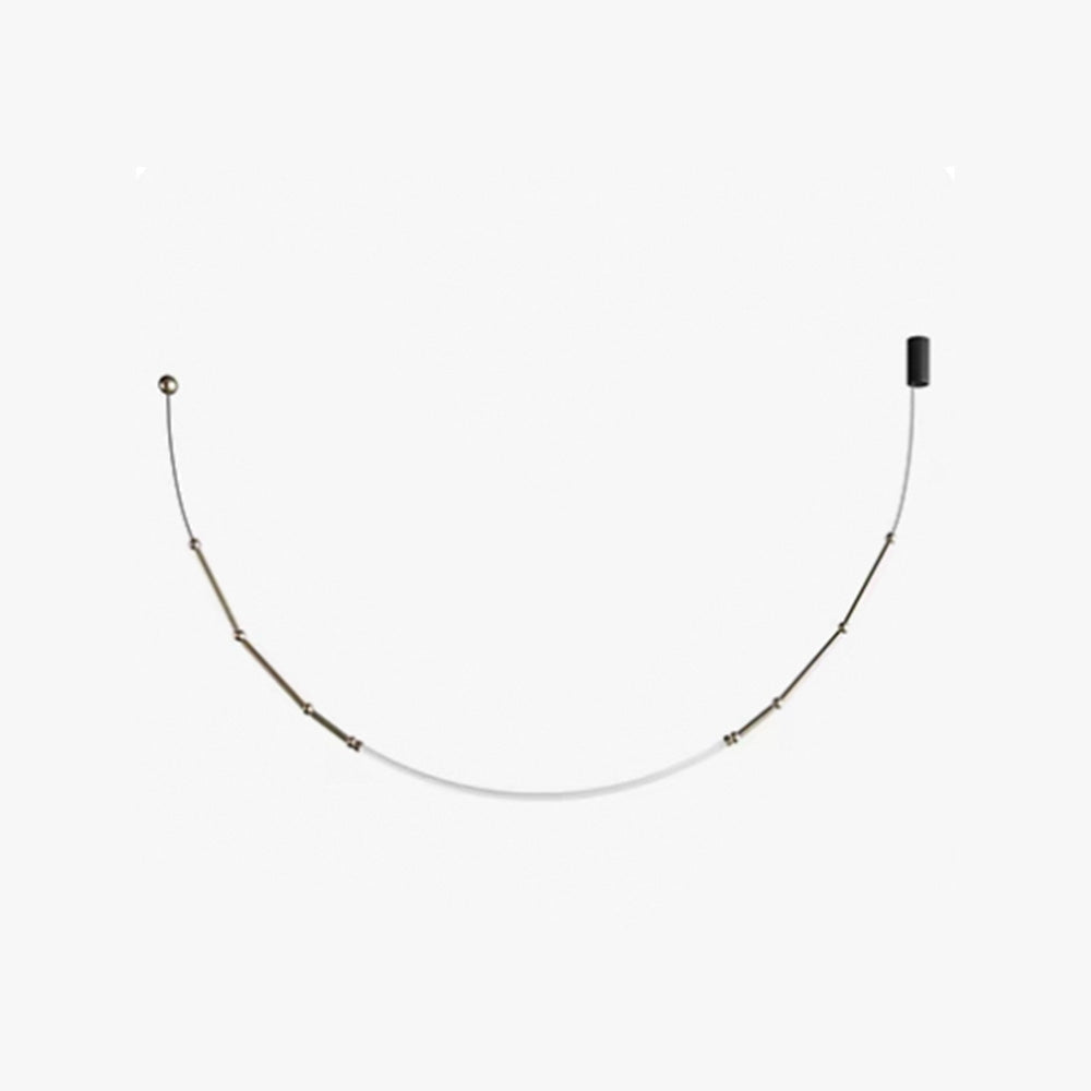 Arisha Modern Linear Metal/Silicone Pendant Light, Black