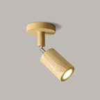 Muto Modern LED Adjustable Ceiling Spotlight, Wood