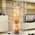 Bella Art Deco Vase Gold Metal Floor Lamp, Living Room