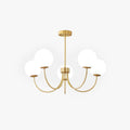 Valentina Modern Ball Bubble Metal/Glass Chandelier, Gold