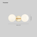 Valentina Modern Dome Metal Bathroom & Vanity Wall Lamps, Multicolor