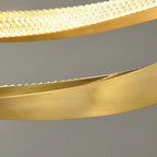 Kristy Pendant Light, Aluminium & Arcylic, 1/2 Rings, 2 Color