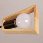 Muto Modern Nordic Rotatale Pendant Light, Wood, 3 Style