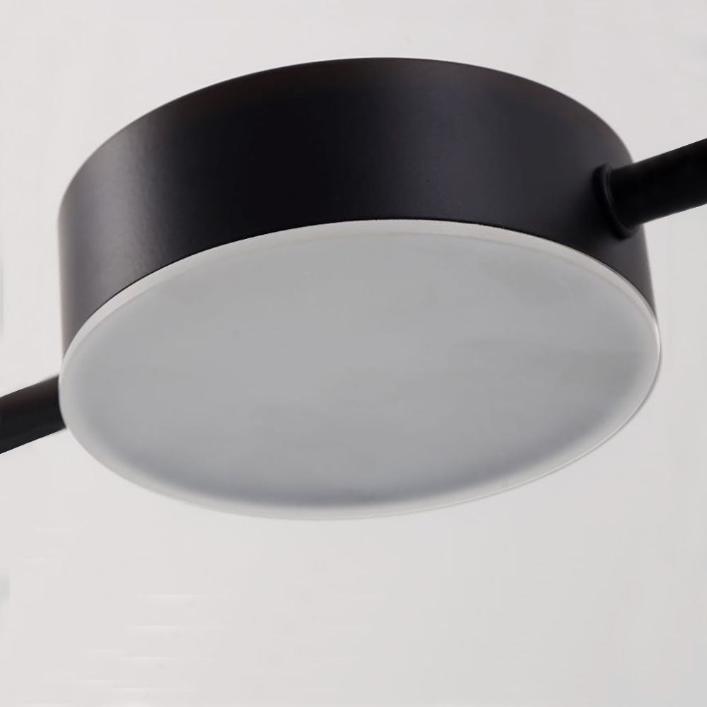 Arisha Minimalist Multi Metal Pendant Light, Black/Gold