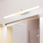 Arisha Modern Linear Mirror Front Metal Vanity Wall Lamp, Black/White