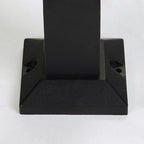 Ray Modern Metal Rectangular Outdoor Path Light With Sensor, Black