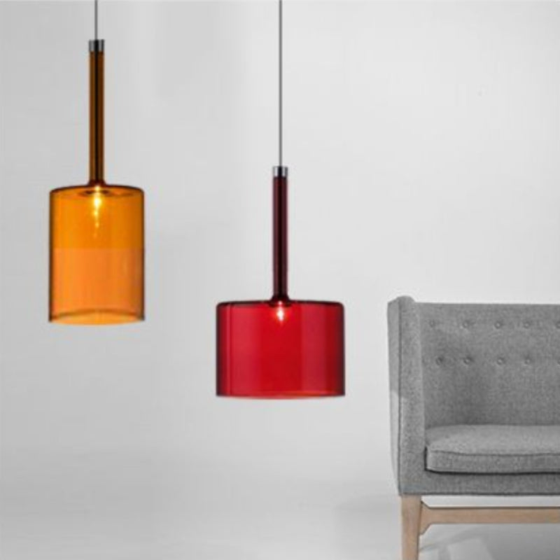 Valentina Minimalist Modern Glass LED Pendant Light, 3 Style