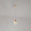 Kristy Luxury Circular Ripple Round Crystal Golden Chandelier