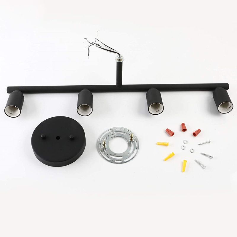 Silva Modern Glass Vanity Wall Lamp, Black, Bathroom, 3/4 Light