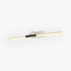 Arisha Modern Linear Mirror Front Metal Vanity Wall Lamp, Black/White