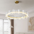 Arisha Creative Ring Metal/Arcylic Pendant Light, Gold