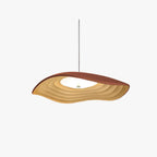 Arisha Wabi-Sabi Resin LED Pendant Light, White/Orange/Black