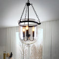 Silva Pendant Light Glass Black Industrial  LED  Living Room