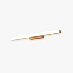 Arisha Modern Minimalist Linear Wooden Wall Lamp, Wood/Walnut