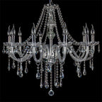 Silva Luxury Candlestick Clear Crystal Chandelier