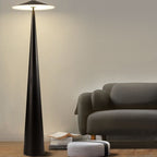 Salgado Modern Saucer Shaped Metal Floor Lamp,Black