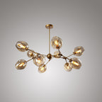 Valentina Modern Bubble Metal Pendant Light, Black/Gold