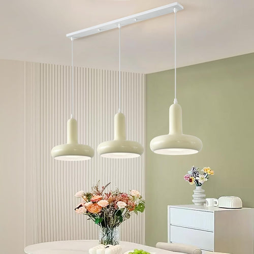 Arisha Modern Minimalist Cream Style Pendant Light White Bedroom