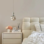 Valentina Retro LED Pendant Light Chrome Metal/ Bedroom