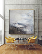 Neutral Abstract Landscape Oil Painting