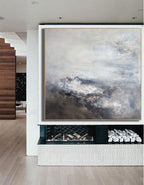 Neutral Abstract Landscape Oil Painting