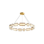 Arisha Minimalist Ring Metal Pendant Light,Black/Gold