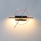 Struve Rotatable Wall Lamp for Bedroom, Black/White