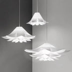 Arisha Nordic Minimalist Lotus Pendant Light, Metal/PVC, White