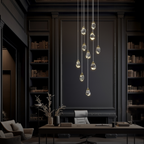 Kristy Design Ball Glass/Metal Pendant Light Gold