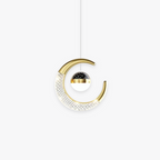 Arisha Modern LED Pendant Light Starry, Black/Gold