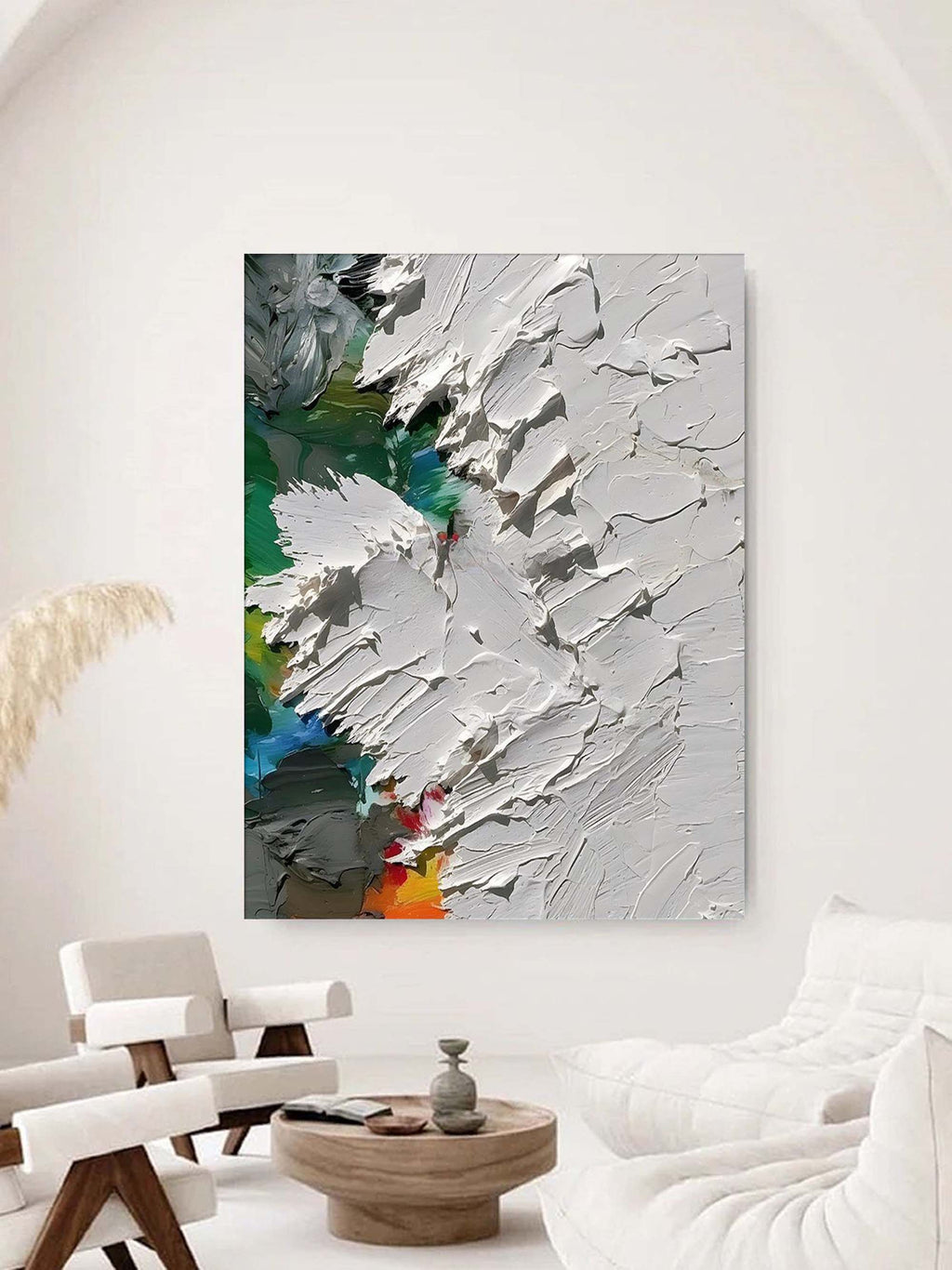 Color Accents Impasto Painting