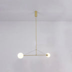 Arisha Minimalist Linear Mobile Pendant Light, Black