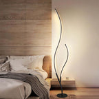Louise Modern Simple Floor Lamp, Black & White