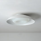 Arisha Nordic Bowl Flush Mount Ceiling Light, White