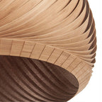 Muto Farmhouse Semi Metal Pendant Light, Brown/Wood