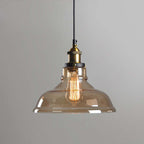 June Industrial Glass Pendant Light Clear/Amber/Smoke Grey