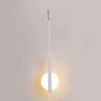 Doria Modern LED Pendant Light Black/White Metal Living Room