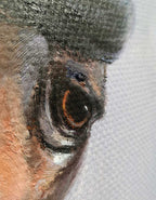 Chestnut Horse Dynamic Oil Painting