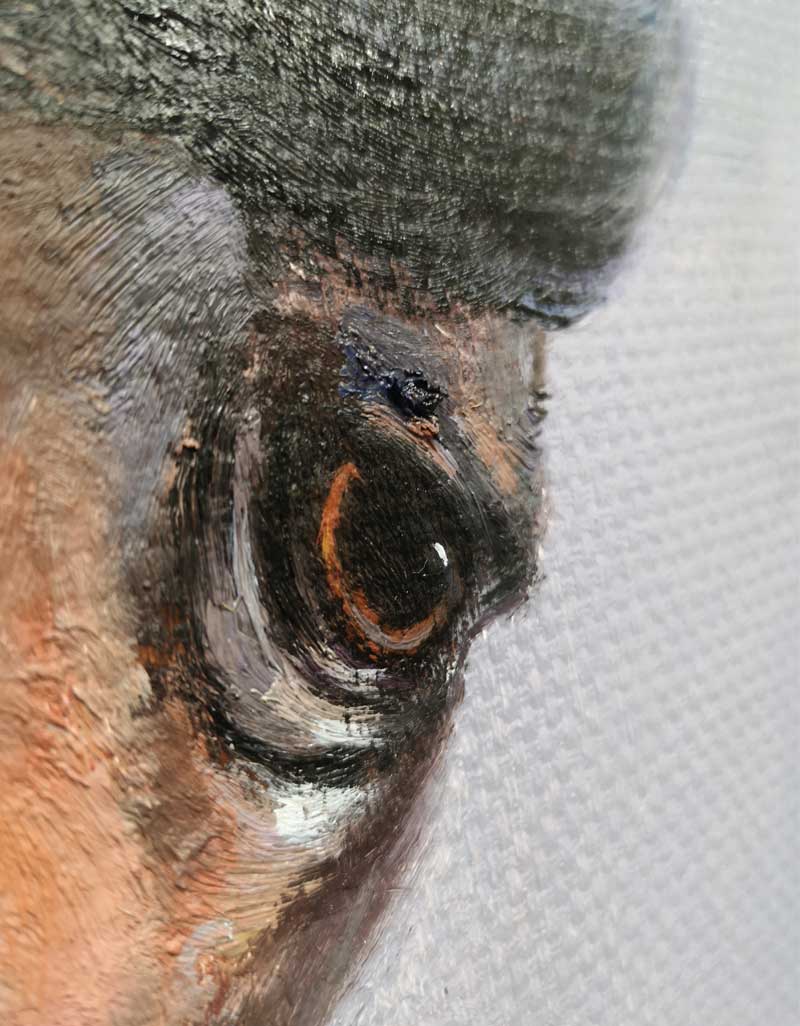 Chestnut Horse Dynamic Oil Painting