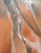 Chestnut Horse Dynamic Oil Painting