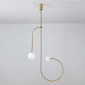 Arisha Minimalist Linear Mobile Pendant Light, Black