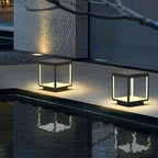 Ferra Contemporary Solar Rechargeable Outdoor Floor Lamp