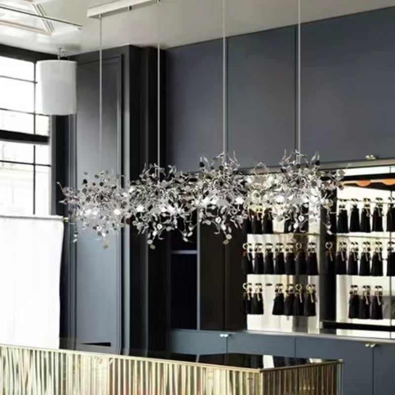 Olivia Artsy Classy Cluster Fireworks Pendant Light, Stainless steel