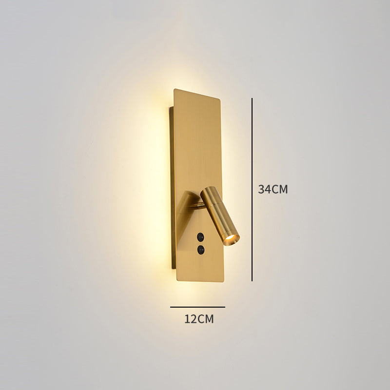 Ray Modern Flashlight Metal/ Wall Lamp Spotlight, Gold/Black/White