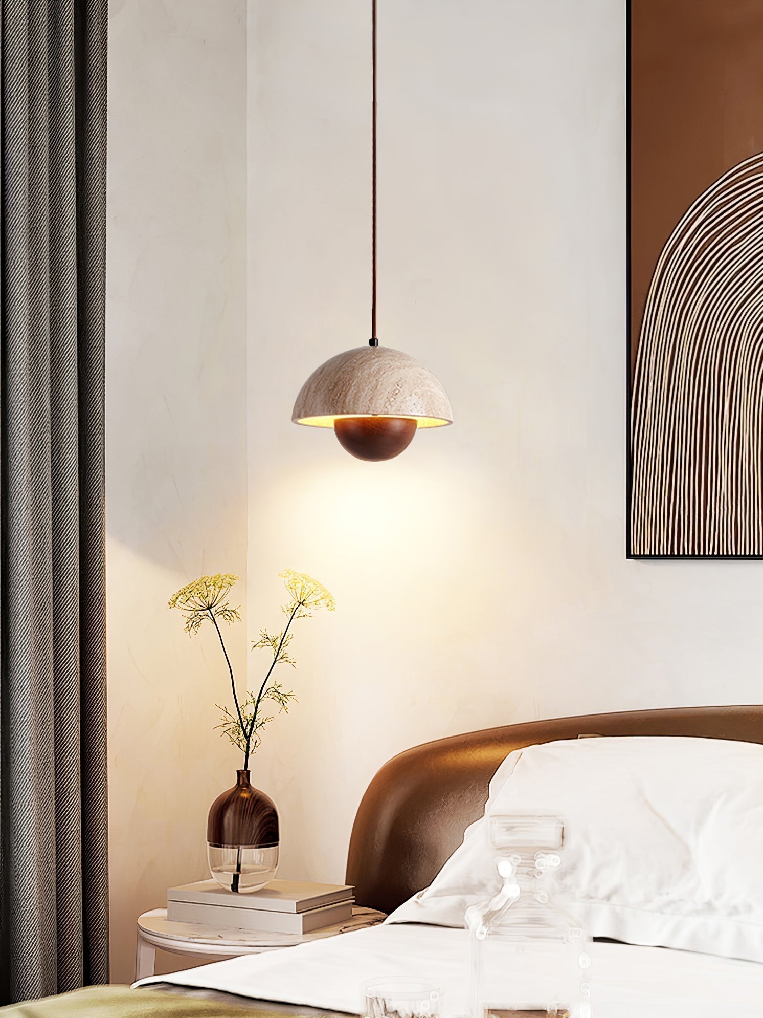 Ersile Travertine Pendant Light