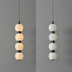 Lyra Modern Alabaster Pendant Light Staircase