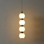 Lyra Modern Alabaster Pendant Light Staircase