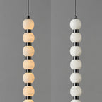 Lyra Modern Alabaster Pendant Light Staircase