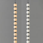 Lyra Modern Alabaster Pendant Light Staircase