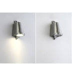 Ray Industrial Metal Bell Shaped Indoor Wall Lamp, Black/Grey/Coppery/Aluminum
